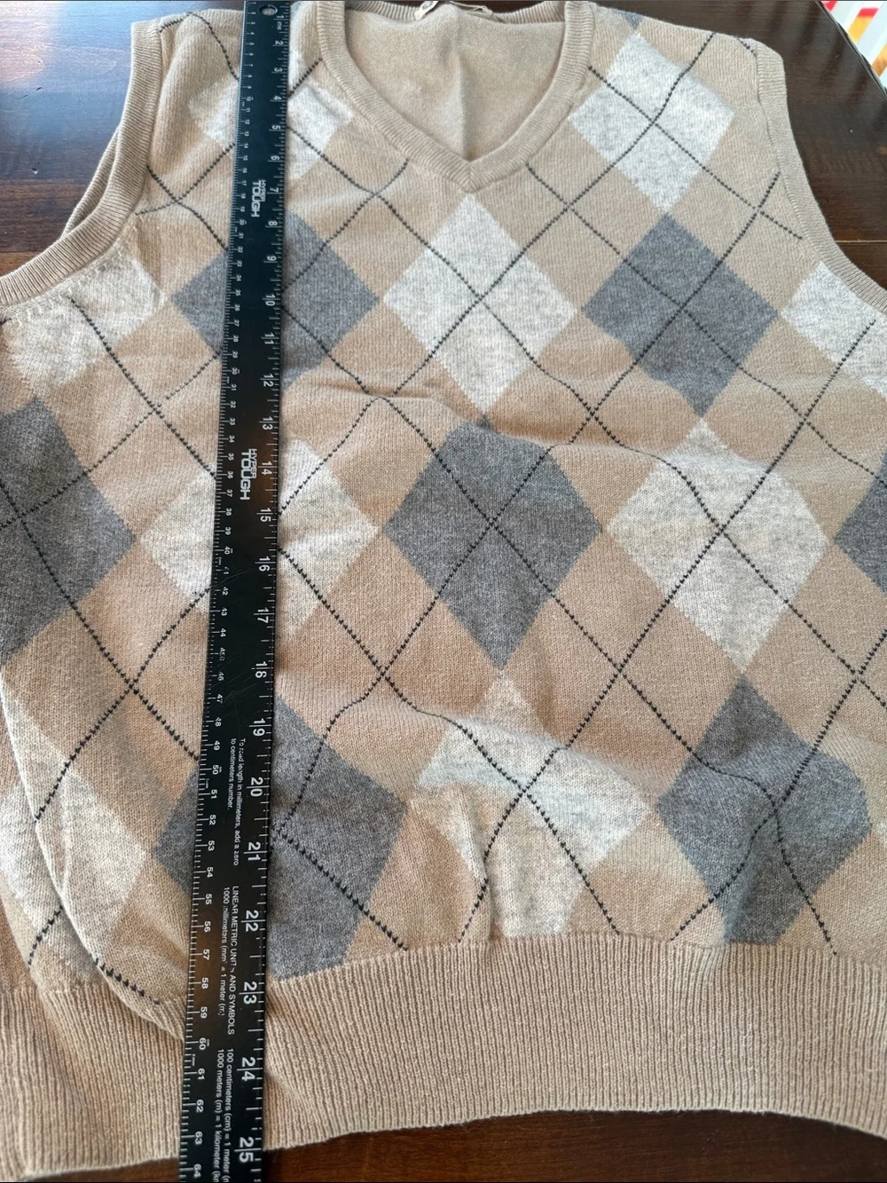 J. Crew Tan Knit Sweater Vest- cotton and cashmere